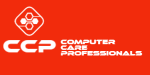 Logo for CCP Computer Care Professionals with red background